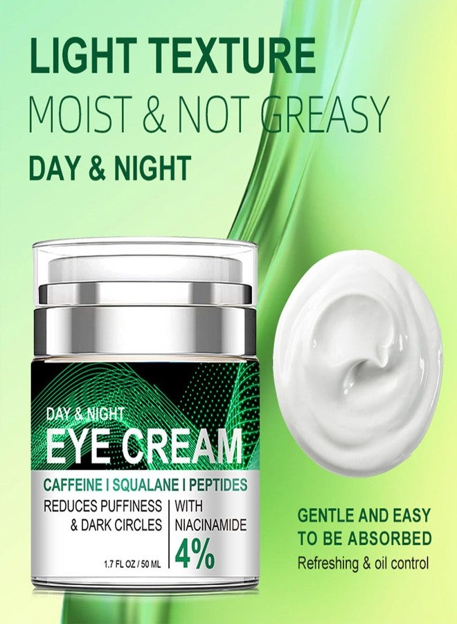 gcdat Caffeine Eye Cream, Anti-Wrinkle Eye Cream with Airless Pump, Reduces Fine Lines, Puffiness & Dark Circles with Caffeine, Squalane, Peptides and 4% Niacinamide, 1.7 Fl. Oz, Hydrating for Dry Skin - Image 4